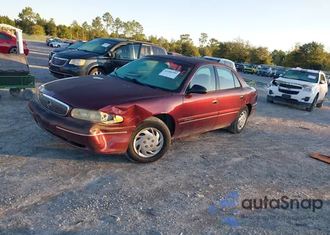 1998 Buick Century Custom from USA, damaged, VIN 2G4WS52M3W1427599